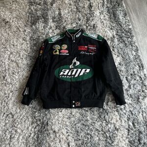 NASCAR Vintage Dale Earnhardt Jr JR NATION AMP Energy Racking Jacket Men's XL